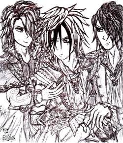 edgeofthefuckingworld:  Kamijo, Teru y Masashi