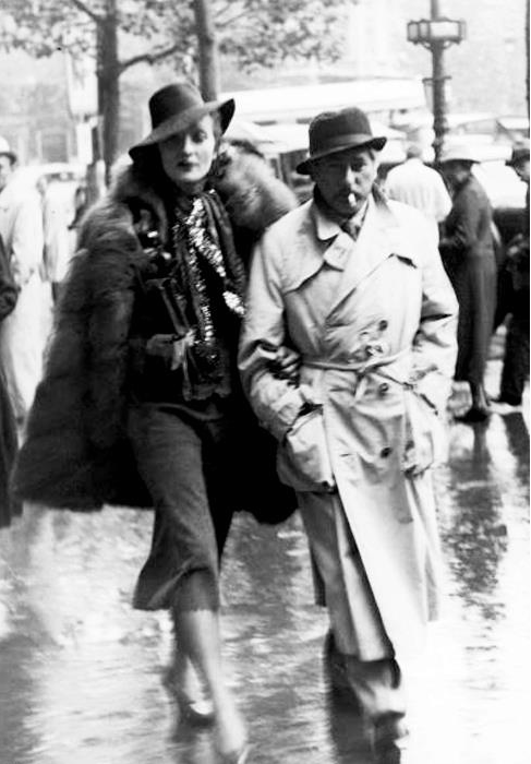 manglemymind:  divadietrich:  Marlene Dietrich and Josef von Sternberg in Paris.