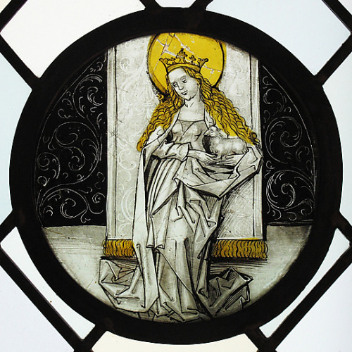 Roundel with Saint Agnes - Unknown
