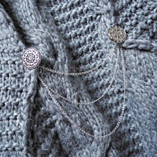 DIY Clip On Buttons or Earrings Cardigan Chain Tutorial from A Splendid Assemblage here. I&rsquo;ve 