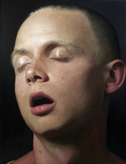 2headedsnake:  Jan Esmann Open Face (Rune) Oil on polyester canvas. 