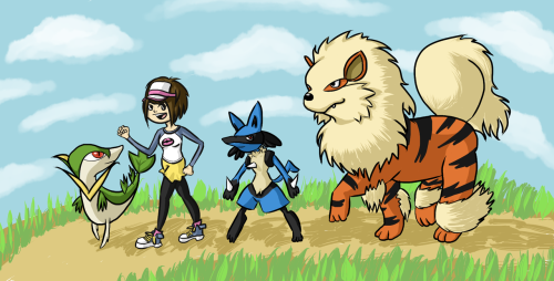 I&rsquo;m very proud of myself for actually finishing this :]These are my 3 team members as of right