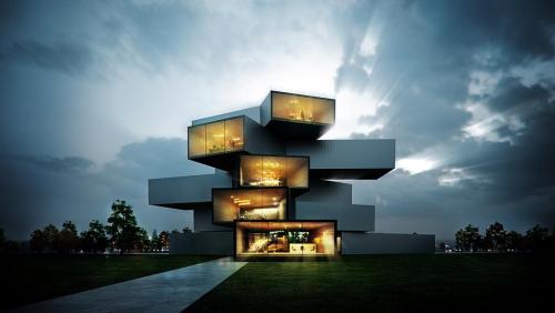 rcruzniemiec:  Modern House by Sérgio Merêces Arch-Viz 