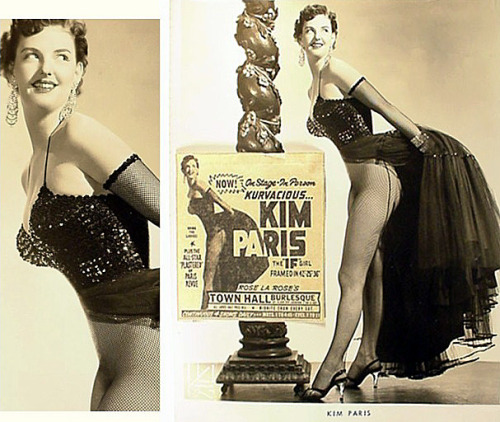 Paris Burlesque - Kurvacious.. Kim Paris aka. â€œThe IF Girlâ€.. Promo photo with newspaper ad  for an appearance at Rose La Rose's 'TOWN HALL Burlesque' theatre; in  Toledo, Ohio.. Tumblr Porn