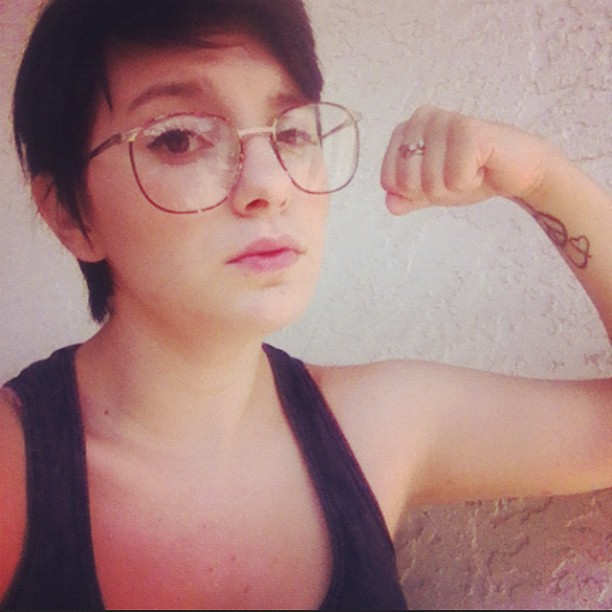 pastel-cutie:  The first photo was taken a little over a month ago and the second