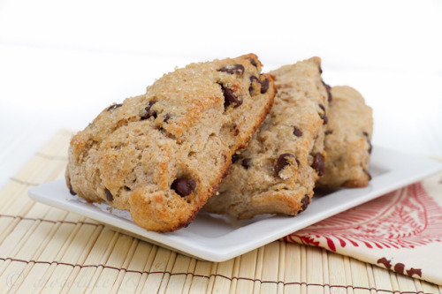 Whole Wheat Chocolate Chip Scones