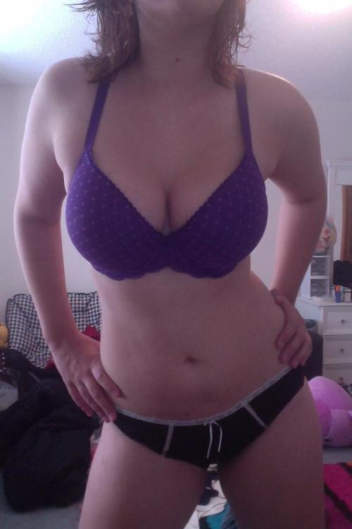 #boobs #tits #porn #nsfw Looks like busty topless girl just got out of the shower titsworldorder:  The Purple Bra 