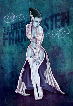 greatgrandpaclark:  Different versions of  the Bride of Frankenstien, 