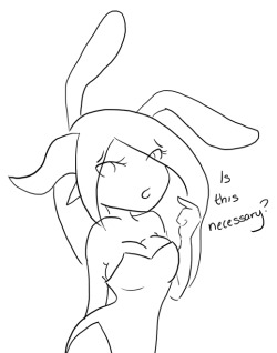 WellThis is my crap sketch dump, afterall!Have Madii in a bunny suit