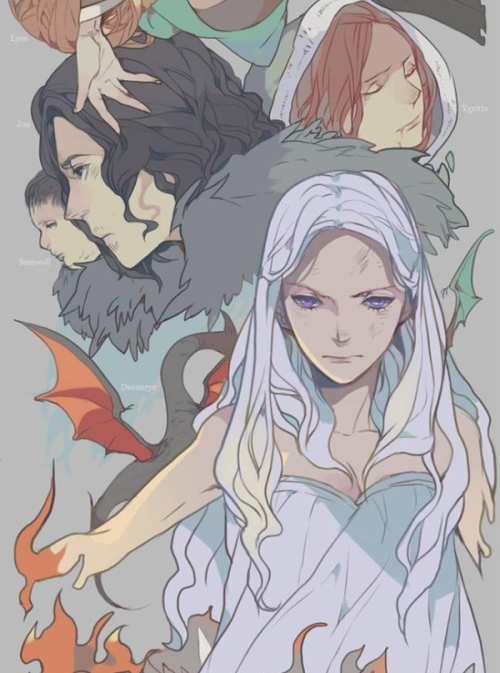 nobodysuspectsthebutterfly:rhllor-lord-of-light:Awesome artwork for Song of Ice and Fire.. A So