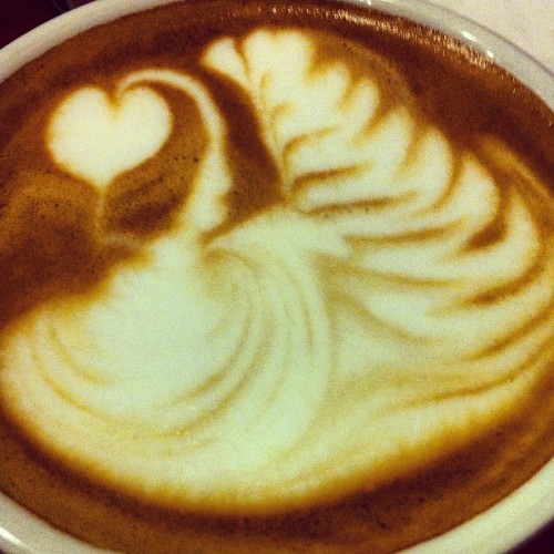 Caption This. #surrealist #latteart (Taken with Instagram at Alchemy Espresso)