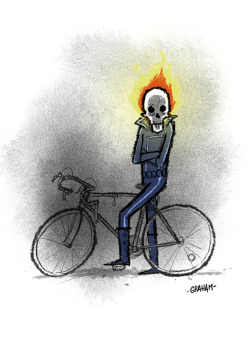 awyeahcomics:  Ghost Rider by Graham Annable