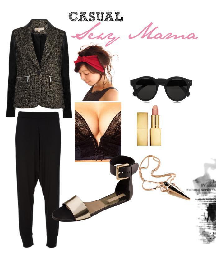 LOOK: Casual Sexy Mama Polyvore set by LA Apparel Buyers