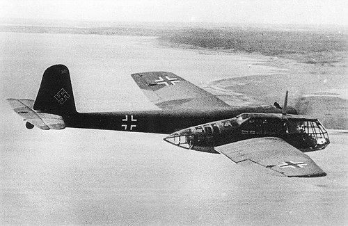 wwii-in-photographs: The Blohm &amp; Voss BV 141 was a World War II German tactical reconnaissan