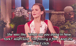 emmawatsonsource:  “Are people recognizing you everywhere you go?” - Emma Watson