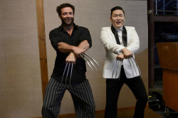  Hugh Jackman and Psy doing “Gangnam Style”