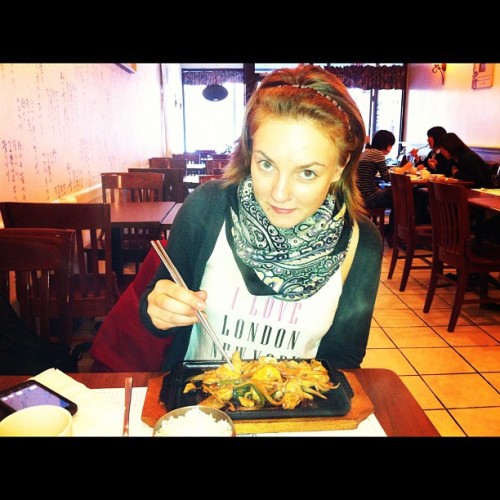 Korean food with Marta (Taken with Instagram)