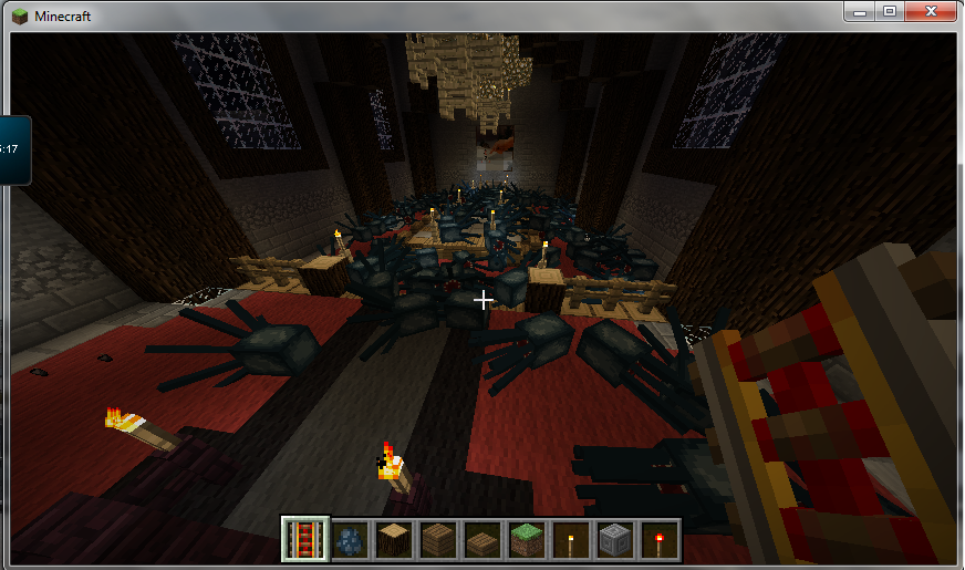 My friend spawned loads of chickens in my main hall. So this is what I did to him&hellip;  