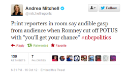 lankyguy:  ragnell:  paradiscacorbasi:  He said “you’ll get your chance” to the POTUS?!  Wow, low. And disrespectful.  I did not believe this until I actually saw him do it for myself. What an arrogant motherfucker. And it was AFTER attempting