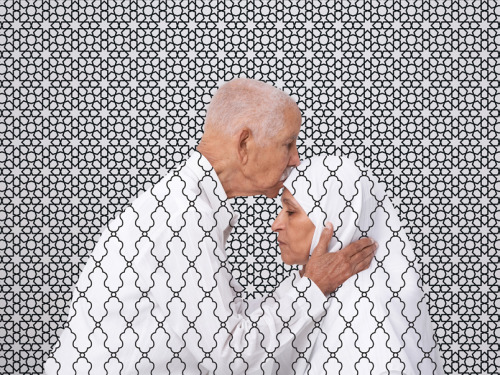 iheartmyart:  Arwa Abouon, I’m Sorry, I Forgive You (Sorry Mama), 2012, Dyptich, 101.6 x 76.2 cm each, Digital print and graphically Ornamented frame, ed of 7.  