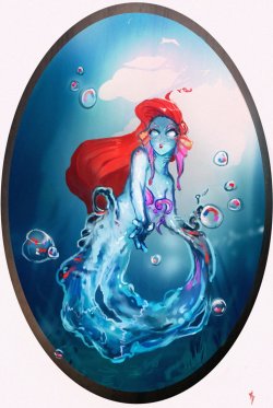 greatbritt:  “The Disney Princesses as “something.” Even still I always find it interesting when someone takes a beloved character and changes perspective on it. Plus its an interesting design challenge, to change a character drastically while keeping