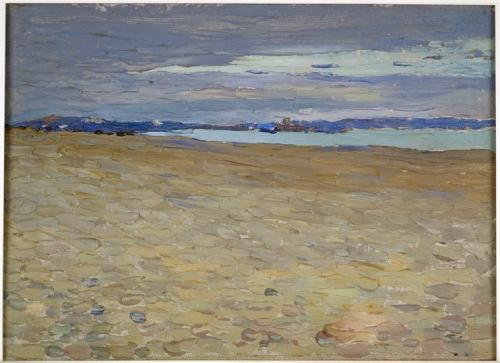 Vassily Kandinsky (French, born Russia; 1866–1944)Tunis, la baie = The Bay of Tunis Oil on board, 19