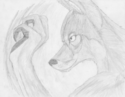 I had an idea at the near end of the day for school, but at the time I couldn&rsquo;t draw it on paper.  Later that day I had time to draw it, and though I can&rsquo;t say it was what I wanted it is cool.  I think this is anthro, and this is my first