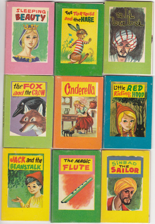 beyondthegoblincity: 1960s Palm Press miniature fairy tale books image source: ebay