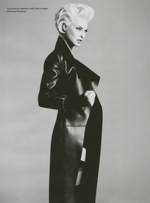 walshmetalworks: Linda Evangelista for i-D’s Role Model Issue, Fall 2012. Photography: Daniele