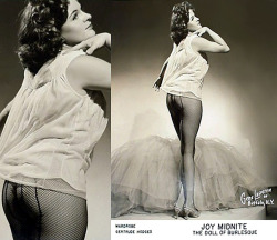 Joy Midnite    Aka. “The Doll Of Burlesque”..