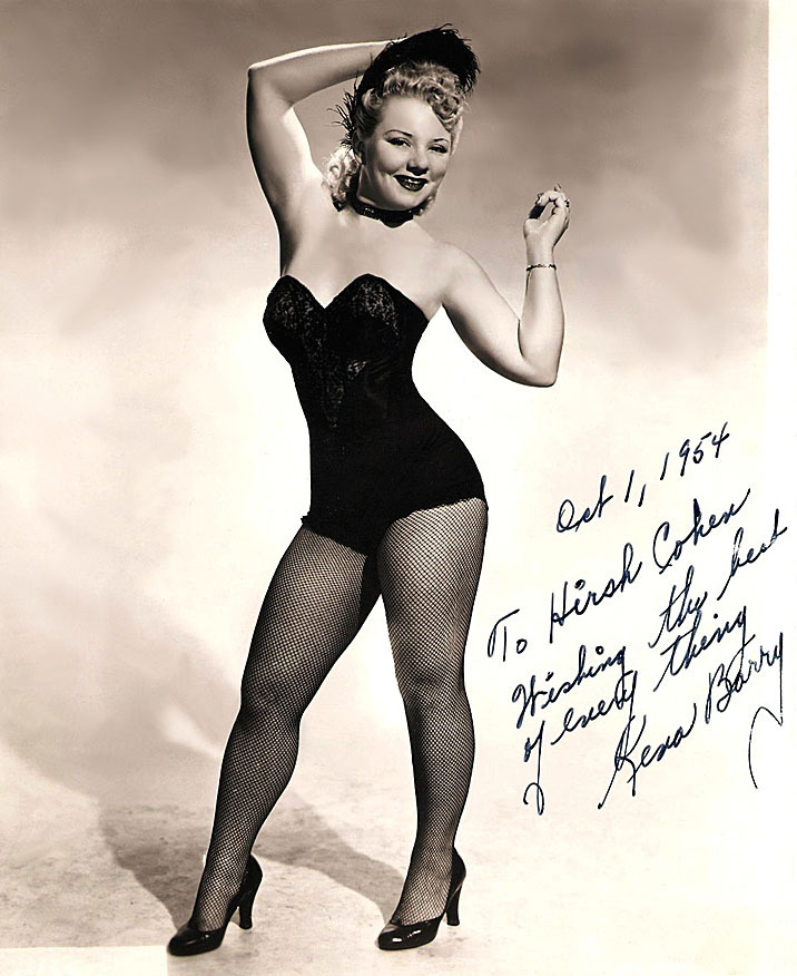 burleskateer:        Kena Barry Vintage 50’s-era promo photo personalized (on Oct.