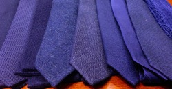 emmettlondon:  Navy cashmere, silk and wool