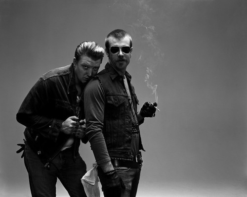 suedemiranda:  Jesse Hughes and Josh Homme, Eagles of Death Metal.