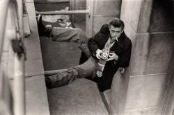  James Dean and his Rolleiflex, New York,