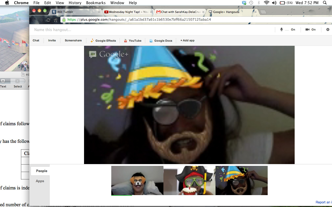 lol this vid chat lasted a total of 30 seconds&hellip;and it was a very intellectually
