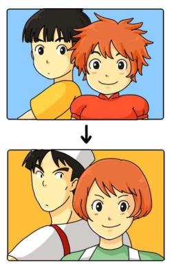 jkimisyellow:  blinkraven:  professorbel:  hightouchghost:  coldeyesthatburn:  shadesoffantasy:  thepastryalchemist:  ur-spooky-but-i-still:  itssokawaii:  damnaramegido:  n8yager:  A twitter user theorizes that the children from Ponyo grew up to be the