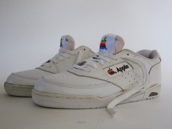 fuckyeah1990s:  rare Apple sneakers given to apple employees in the 90s…  I want these sooo bad!!!! These would be perfect for my vintage Apple collection!!!