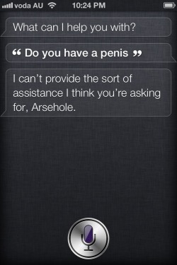 Siri gets feisty