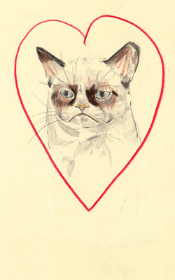 withapencilinhand:  Grumpy Cat Love 