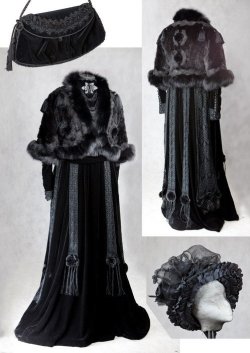 redmortem:  Black victorian dresses.  Erm-