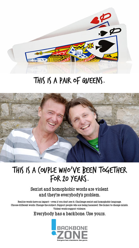 thegayeducator:  sylvar:  Seven posters with contrasting images: [Pride parade] “This