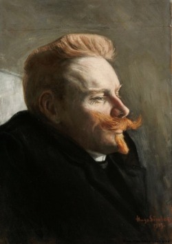 brazenswing:  Hugo Simberg: Man with Red Moustache, 1903. 