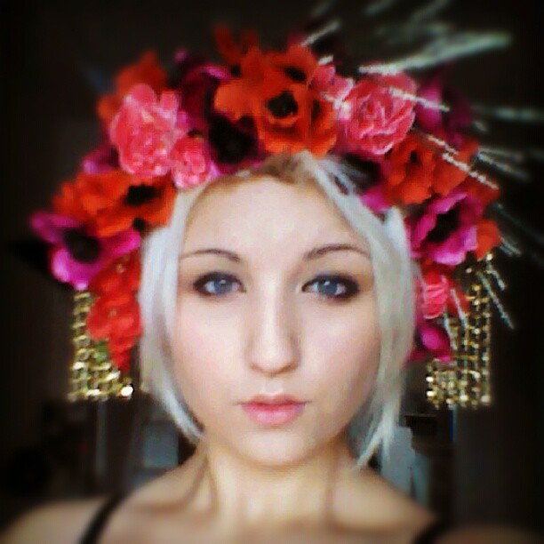 Finally a picture of my creation in the light of day!! Sorry for all the headdress