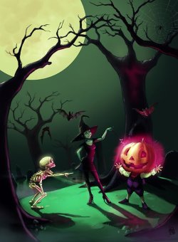 just-art:  Halloweeny by Nigel Quarless