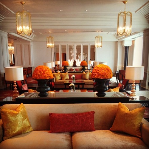 theleela:  Unveiling The Palace: The Lobby Lounge at The Leela Palace Chennai.  