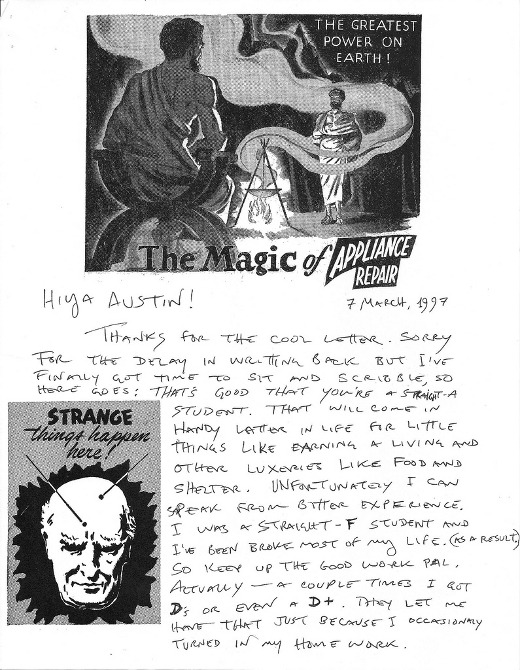 Letters of Note: Drive safely and don’t abuse alcohol, drugs or candy
Here’s a link to the full text of the letter Winston Smith wrote me when I was 13, and here’s the story of how we met 15 years later.