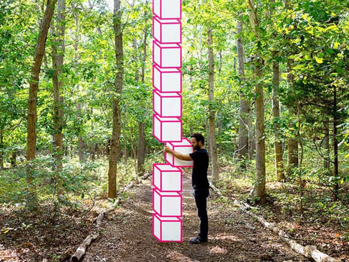 showslow:  Outdoor Tape Installations by Aakash Nihalani | Website | Tumblr Previously (x) 