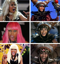 vwayyyyyyyy:  ryanhatesthis:  Can we talk about how Nicki Minaj and Rita Repulsa look exactly the same?  lls yooooo