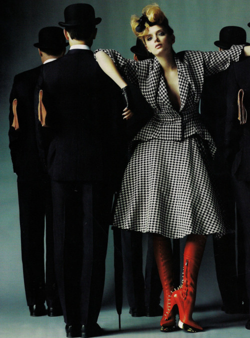 candentia:  Lily Donaldson in ‘Brilliantly British’ Photographer: Mario Testino Jacket, 