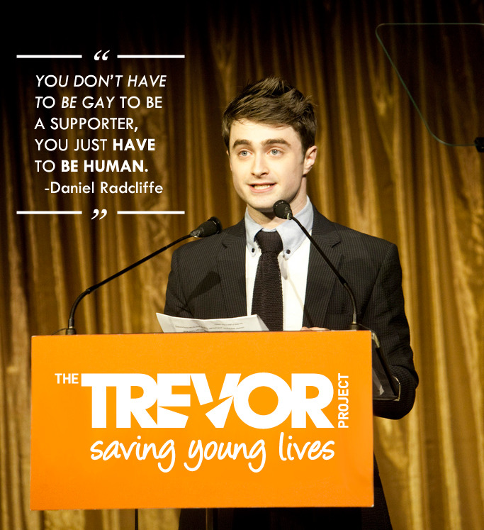 thetrevorproject:  ALLY WEEK SPOTLIGHT: Actor Daniel Radcliffe has been a vocal ally